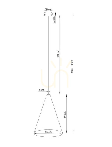 Kontrollera Pendellampa Sigma VESUVIO 1xE27 svart taupe Ø35 cm 41061