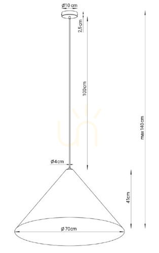 Kontrollera Pendellampa Sigma VESUVIO 3xE27 svart/taupe 70 cm SKU 41063