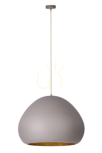 Kontrollera Pendellampa Sigma LAVA taupe guld E27 52 cm 41080