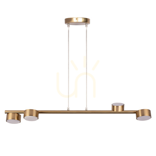 Kontrollera Pendellampa Sigma PUNTO 4xGX53 borstat guld 40828