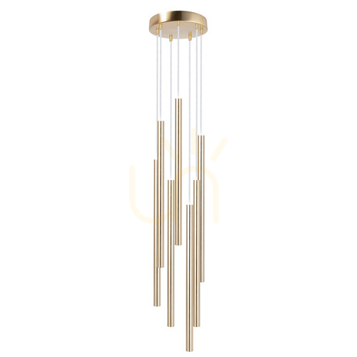 Kontrollera Pendellampa Sigma SOPEL LUX 5xG9 borstat guld, SKU 40966