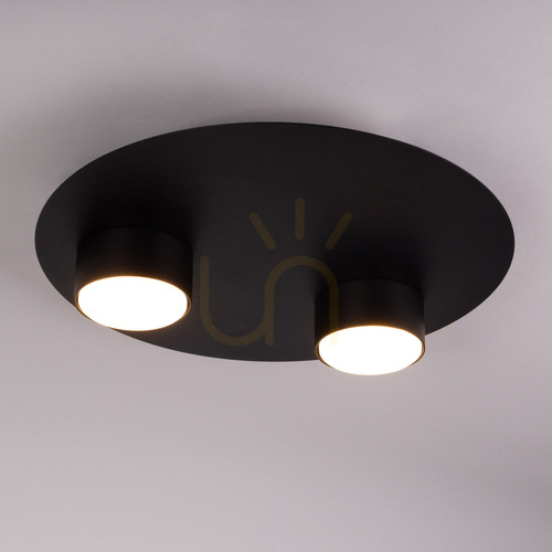 Kontrollera Plafond Sigma STAR 2xGX53 svart 33 cm stål 40909