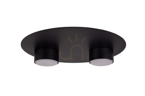Kontrollera Plafond Sigma STAR 2xGX53 svart 33 cm stål 40909