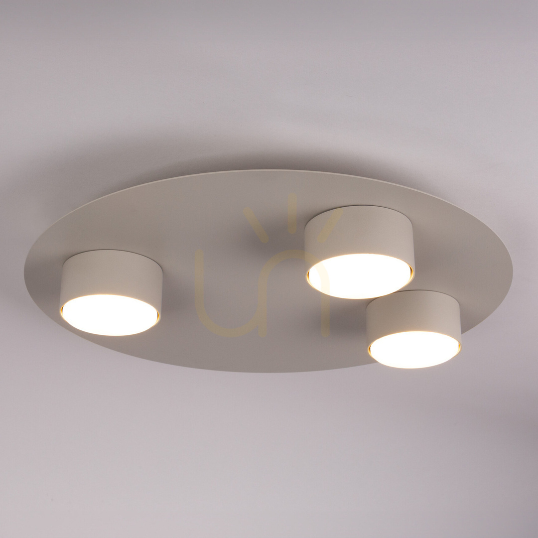 Utsikt Plafond Sigma STAR 3xGX53 grå beige 40 cm 40913 Plafond Sigma STAR 3xGX53 grå beige 40 cm 40913