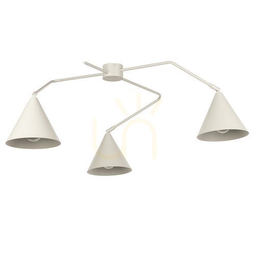Kontrollera Plafond Sigma GALAXY 3xE27 grå beige, lackerat stål 40942