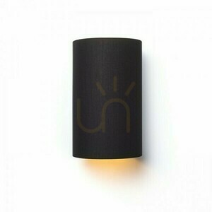 Vägglampa Ron W 15/25 Polycotton Svart/Vit Pcv 230 V Led E27 15 small 1