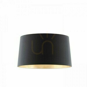 Skärm, Lampskärm Aspro 55/30 Polycotton Svart/Vit PVC Max. 23 W small 1