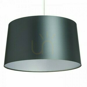 Skärm, Lampskärm Aspro 55/30 Polycotton Svart/Vit PVC Max. 23 W small 3