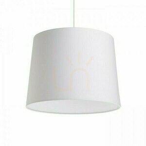 Skärm, Lampskärm Aspro 40/30 Polycotton Svart/Vit PVC Max. 23 W small 2