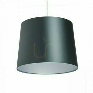 Skärm, Lampskärm Aspro 40/30 Polycotton Svart/Vit PVC Max. 23 W small 3