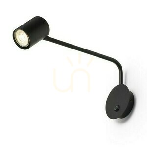 Philip Vägglampa med arm Svart 230 V Led Gu10 5 W. small 1