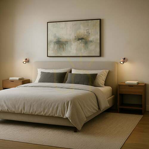 Kontrollera Rendl vägglampa Astra kork/svart R14464 1×GU10 4,5 W