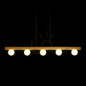 Noctis Taklampa i trä/opalglas 230 V Led G9 5x7 W. small 4
