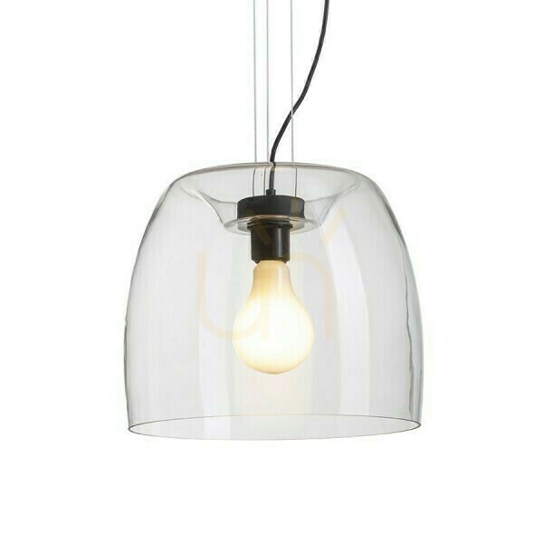 Utsikt Orlando 35 Taklampa Transparent Glas/Svart 230 V Led E27 24 W. Orlando 35 Taklampa Transparent Glas/Svart 230 V Led E27 24 W.