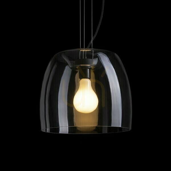 Förhandsvisning Orlando 35 Taklampa Transparent Glas/Svart 230 V Led E27 24 W. Orlando 35 Taklampa Transparent Glas/Svart 230 V Led E27 24 W.