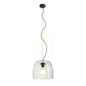 Orlando 35 Taklampa Transparent Glas/Svart 230 V Led E27 24 W. 0 Orlando 35 Taklampa Transparent Glas/Svart 230 V Led E27 24 W. small 0