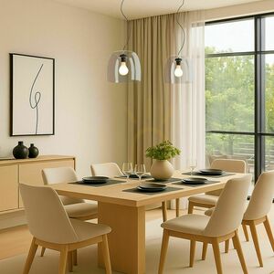 Rendl ORLANDO 35 R14395 pendellampa – klart glas, svart, E27 small 5