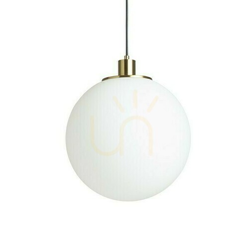 Kontrollera Rendl BOULDER 30 pendellampa i opalglas och borstad mässing, E27, R14394