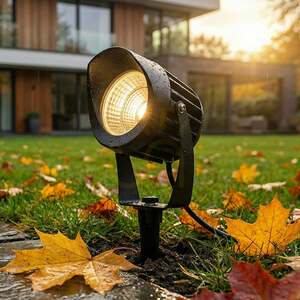 Rendl HAVANA 10 R14383 trädgårdsspotlight med markspett, svart LED 20 W 3000 K IP65 small 5