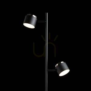 Rendl NOVA II R14277 LED-golvlampa, svart med kromdetaljer, 2 × 3,5 W, 3000 K small 5