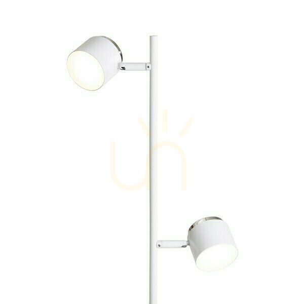 Utsikt Nova Ii Golvlampa Vit Krom/Acryl Milk 230 V Led 2x3,5 W 3000 K Nova Ii Golvlampa Vit Krom/Acryl Milk 230 V Led 2x3,5 W 3000 K