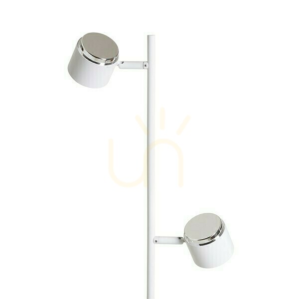 Förhandsvisning Nova Ii Golvlampa Vit Krom/Acryl Milk 230 V Led 2x3,5 W 3000 K Nova Ii Golvlampa Vit Krom/Acryl Milk 230 V Led 2x3,5 W 3000 K