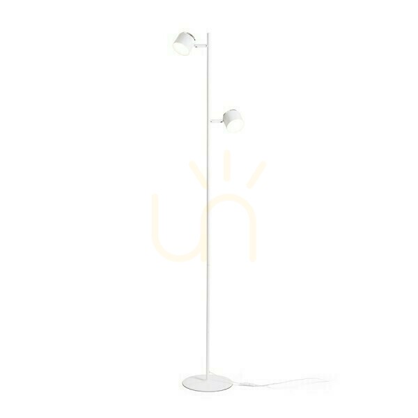 Kontrollera Nova Ii Golvlampa Vit Krom/Acryl Milk 230 V Led 2x3,5 W 3000 K Nova Ii Golvlampa Vit Krom/Acryl Milk 230 V Led 2x3,5 W 3000 K