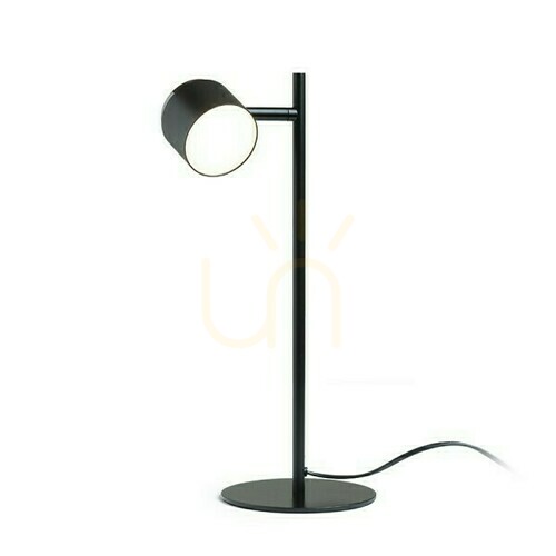 Kontrollera Rendl NOVA svart förkromad bordslampa med frostad akryl LED 4,2 W 3000 K R14275