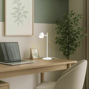 Rendl NOVA R14274 LED-bordslampa – vit, krom, opal akryl, 4,2 W 3000 K small 7