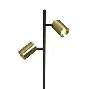 Flynn Ii Golvlampa Svart/Messing Borstad 230 V Led Gu10 2x9 W. 1 Flynn Ii Golvlampa Svart/Messing Borstad 230 V Led Gu10 2x9 W. small 1