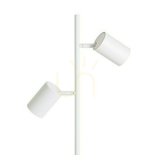 Kontrollera Flynn Ii Golvstativlampa Vit 230 V Led Gu10 2x9 W.