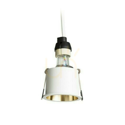 Kontrollera Infälld armatur Rendl ORCO R14257 vit/guldfärgad GU10 6,8 cm