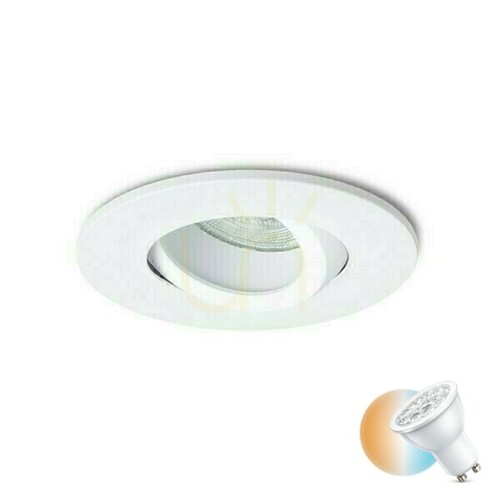 Kontrollera Galo R Infälld taklins vit 230 V Led Gu10 9 W Ip65