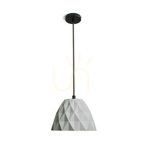 Kontrollera Pendellampa NAPLES i betong geometrisk Ø19,8 cm E27 Rendl R14183