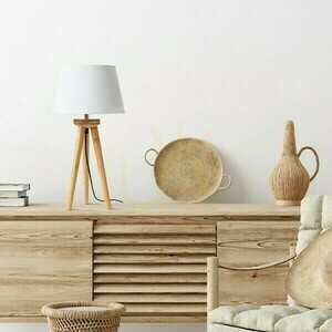 Rendl BASCO bordslampfot i bambu E27 R14146 small 1