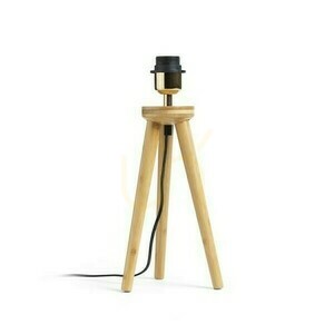 Rendl BASCO bordslampfot i bambu E27 R14146 small 0
