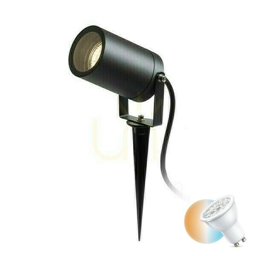 Kontrollera Navona Utomhus Spotlight On Wedge Antracit 230 V Led Gu10 8 W Ip54