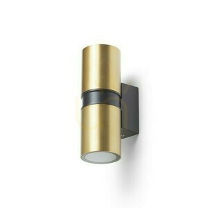 Utomhusvägglampa Mano Borstad Mässing/Svart 230 V Led Gu10 2x8 W Ip54 2 Utomhusvägglampa Mano Borstad Mässing/Svart 230 V Led Gu10 2x8 W Ip54 small 2