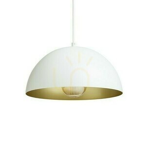 Gladys 30 Vit/Guld Taklampa 230 V Led E27 15 W. small 2