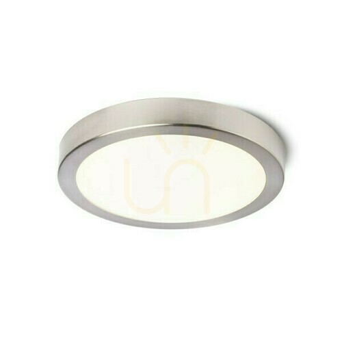 Kontrollera Barry Led taklampa för badrum Nickel Mat 230 V 12 W Ip44 3000 K
