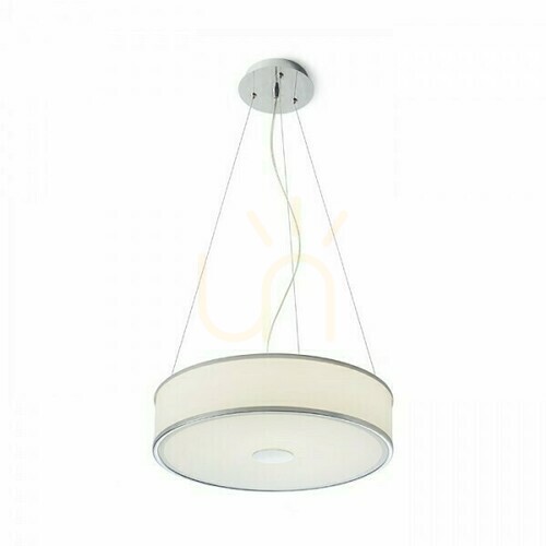 Kontrollera Rendl CASSABLANCA LED-pendellampa 40 cm, krom, 35 W, 3000 K – R14551
