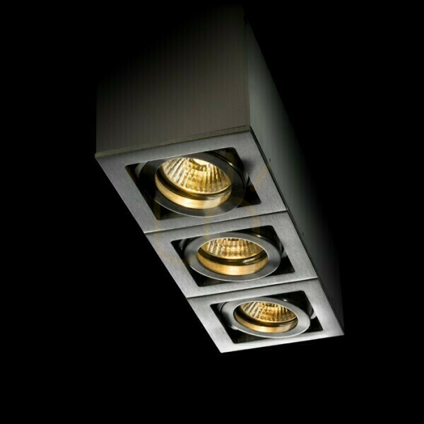 Utsikt Downlight Berit Iii Tak Aluminium 230 V Gu10 3x50 W. Downlight Berit Iii Tak Aluminium 230 V Gu10 3x50 W.