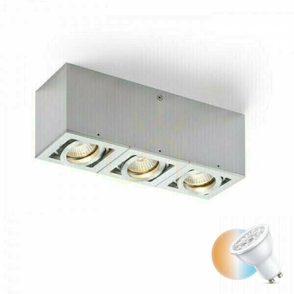 Kontrollera Downlight Berit Iii Tak Aluminium 230 V Gu10 3x50 W. Downlight Berit Iii Tak Aluminium 230 V Gu10 3x50 W.