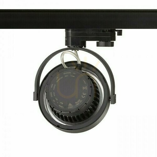 Kontrollera Kelly RENDL LED spotlight för 3-fas skena svart 12 W 24° 3000 K