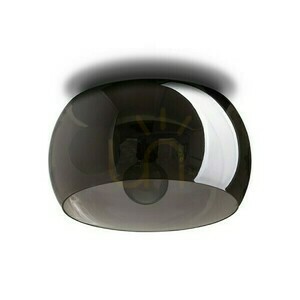 Rendl AMANDA R14133 taklampa – mattsvart, rökfärgat glas, 3×E27 small 2