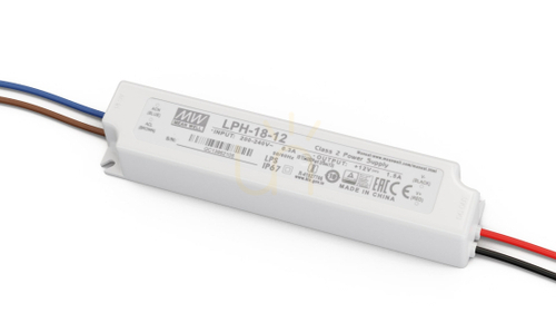 Kontrollera MEAN WELL LPH 12V 18W strömförsörjning IP67