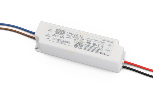 Kontrollera MEAN WELL LPV 12V 20W strömförsörjning IP67