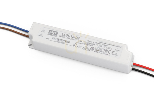Kontrollera MEAN WELL LPH 24V 18W strömförsörjning IP67