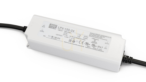 Kontrollera MEAN WELL LPV 24V 150W strömförsörjning IP67