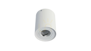 TUBE utanpåliggande armatur rund vit small 3
